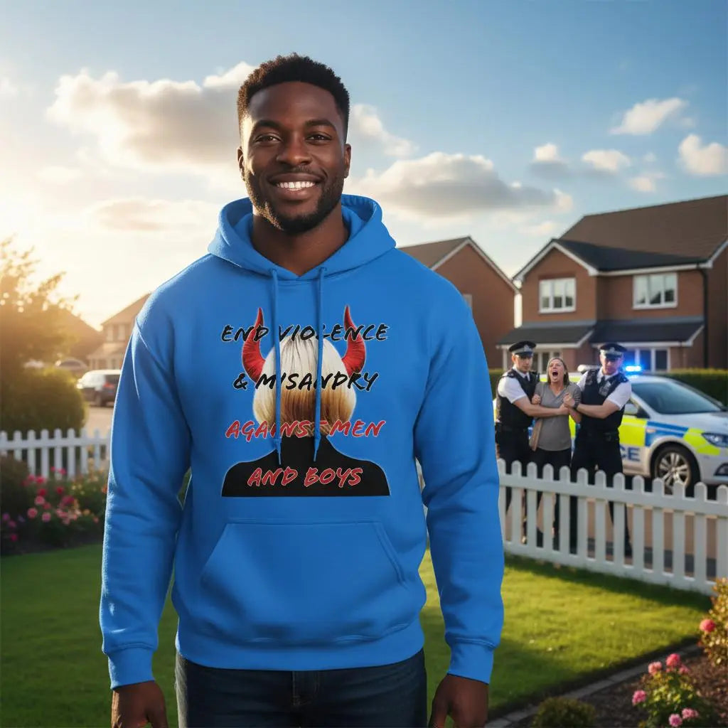 End Violence & Misandry Hoodie Hetero Masculine Man