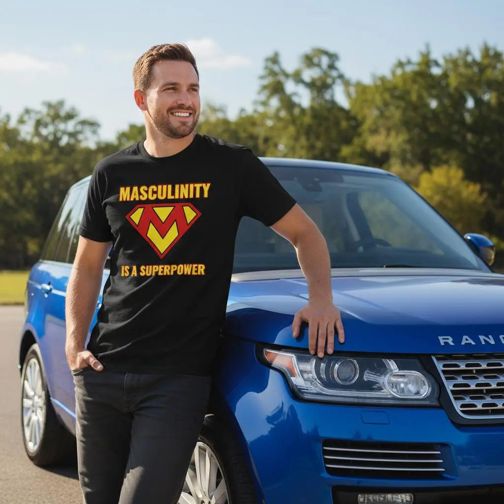 Masculinity is a Superpower T-Shirt – 100% Cotton Hetero Masculine Man