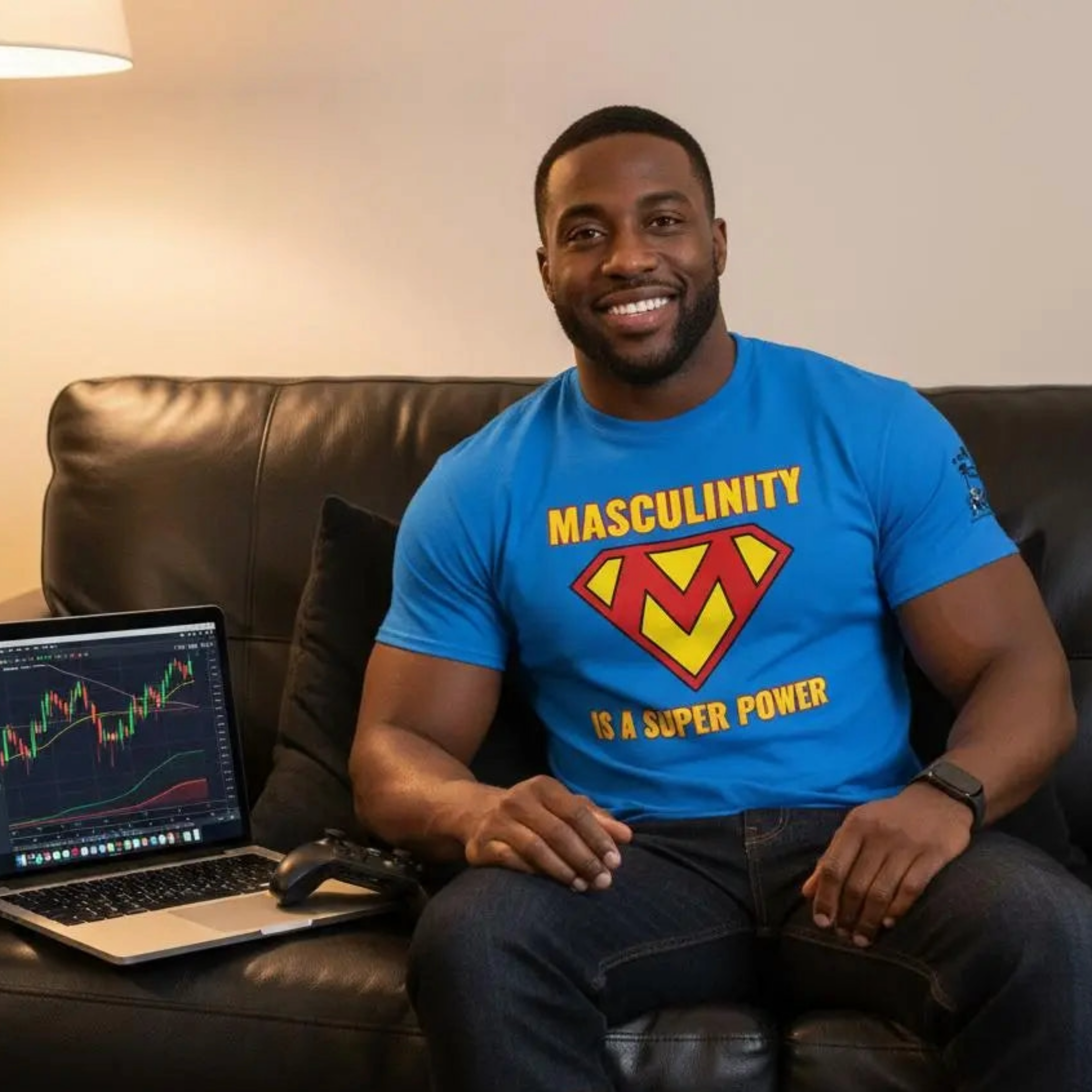Masculinity is a Superpower - Masculine Men's T-Shirt – 100% Cotton
